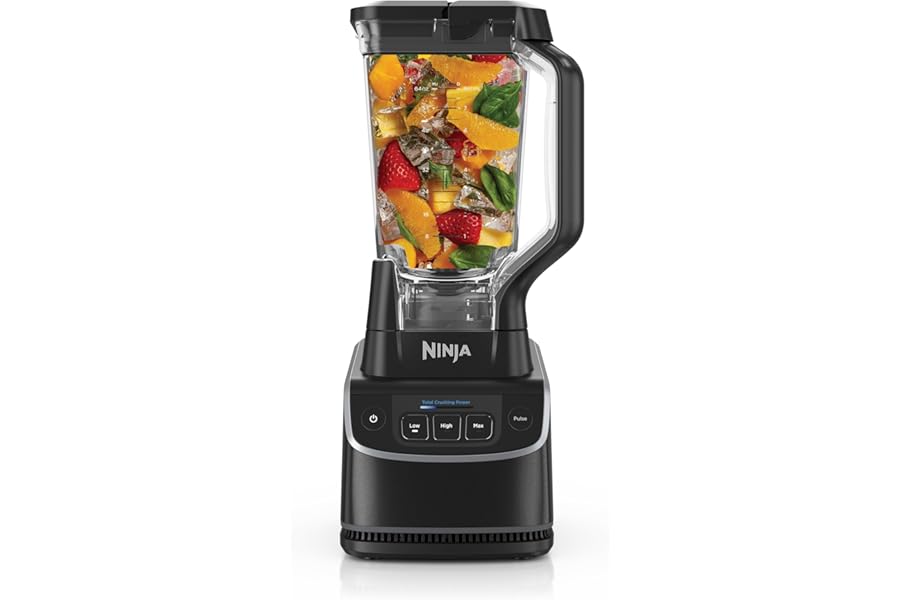 Ninja UltraCrush Professional Blender | 1000W Power, XL 72-oz.* Pitcher | Total Crushing Technology | 3 Manual Speeds for Smoothies, Sauces & More | Full-Size Countertop | Black | BP201 (2026)