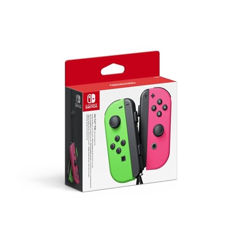 Nintendo 250037 Joy Con Paar Controleur, Neon Groen/Neon Roze (Nintendo Switch)
