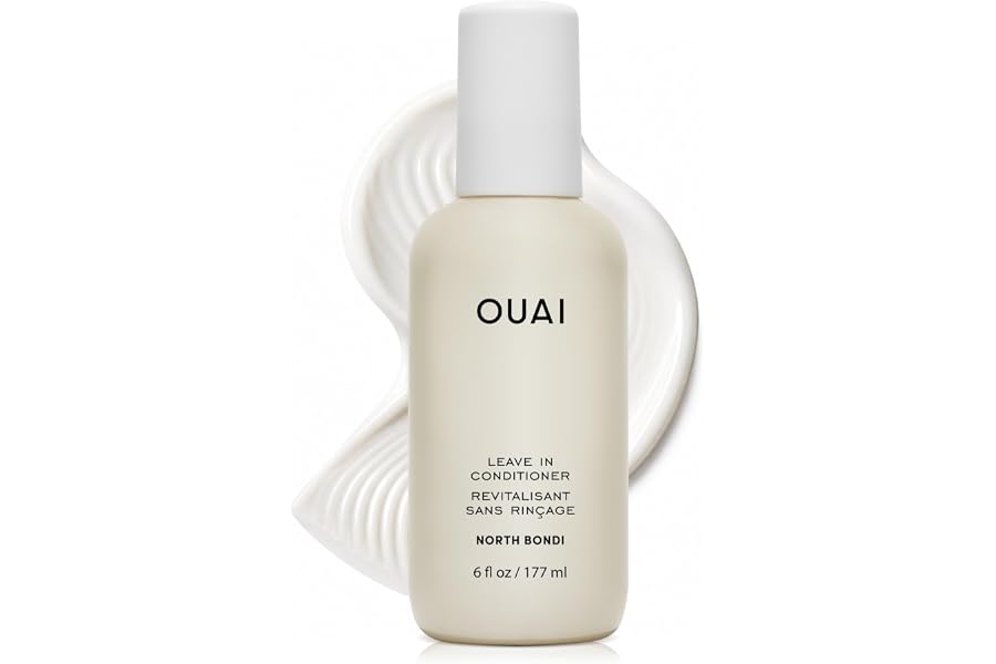 OUAI Multitasking Leave In Conditioner, North Bondi Scent, Full Size | Heat Protectant Spray up to 450°F, Lightweight, Hydrat