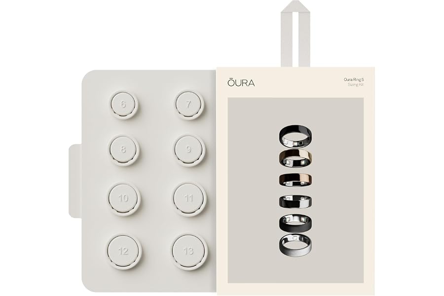 Oura Ring 5 Sizing Kit - Size Before You Buy Oura Ring 5 - Unique Sizing, Not Standard Ring Sizing - Receive Amazon Credit for Oura Ring 5 Purchase