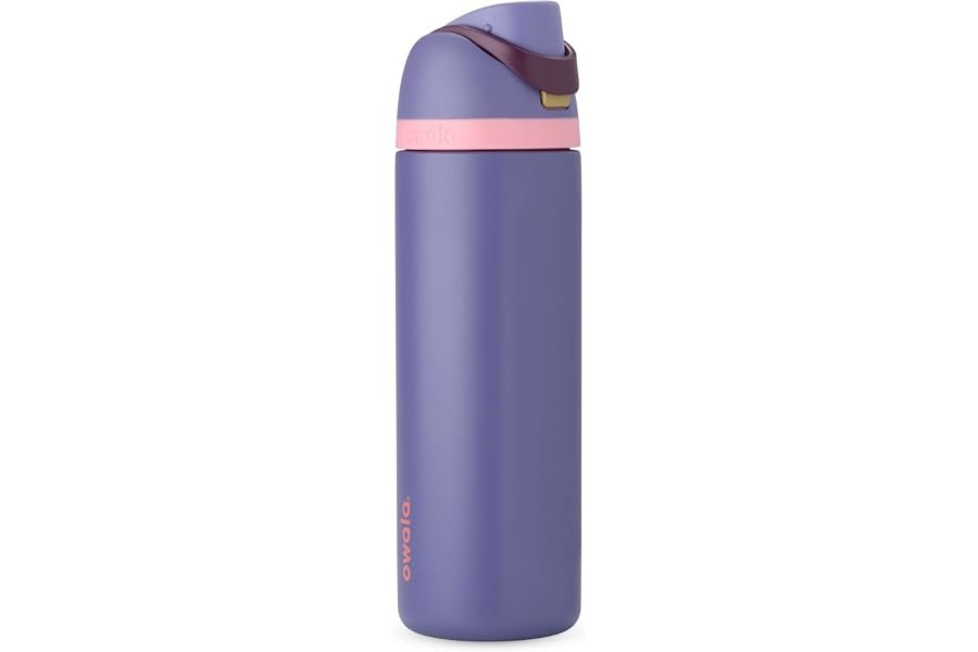 Owala FreeSip Insulated Stainless Steel Water Bottle with Straw for Sports, Travel, and School BPA-Free Sports Water Bottle, 24oz, Blue Jay