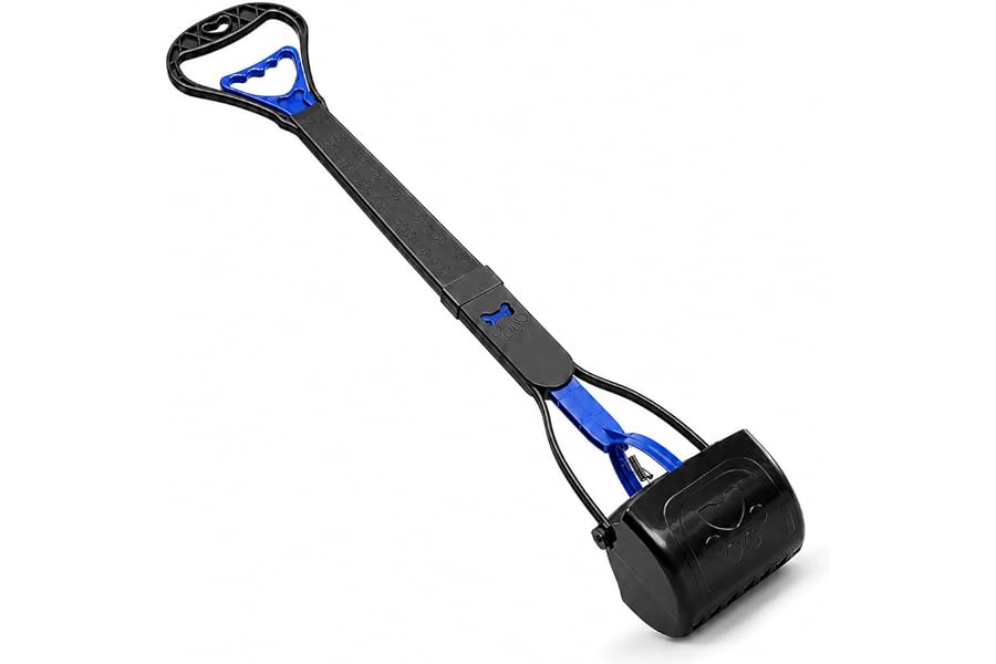 PPOGOO 31inch Large Pooper Scooper for Dogs with Long Handle, Sturdy & Durable, Not Easy to Break, Lightweight & Easy to Use,