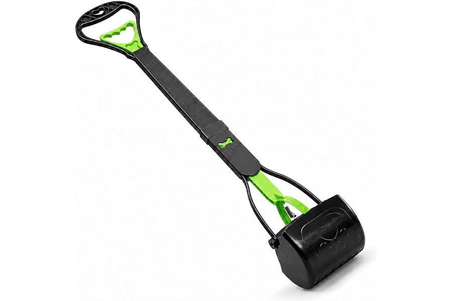 PPOGOO 31inch Large Pooper Scooper for Dogs with Long Handle, Sturdy & Durable, Not Easy to Break, Lightweight & Easy to Use,