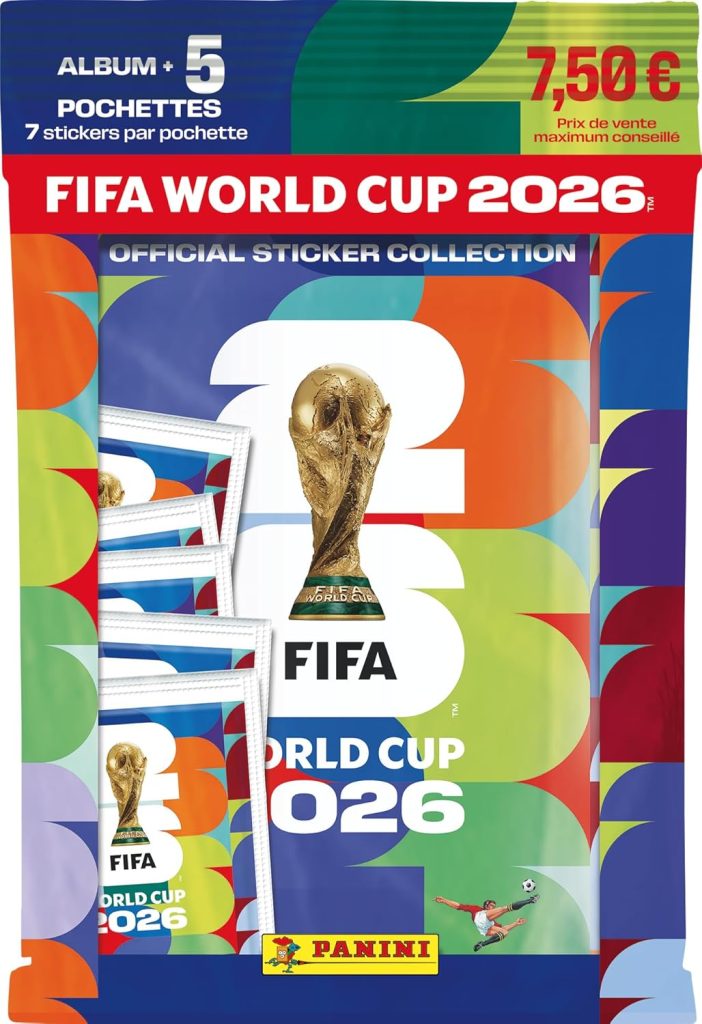 Panini Coupe du Monde DE LA FIFA 2026 Stickers - Pack de démarrage (Album + 5 Pochettes)