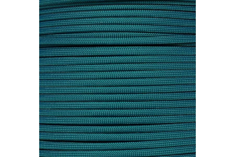 Paracord Planet 100 Foot Hanks of 550 Type III 7 Strand Paracord (Teal 100 Feet)
