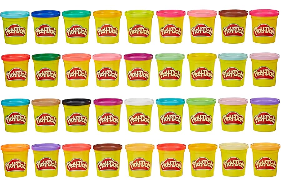 Play-Doh Modeling Compound 36-Pack Case of Colors, Non-Toxic, 3 Oz Cans of Assort. Colors, Back to School Classroom Supplies, Preschool Toys, Ages 2+ (Amazon Exclusive)