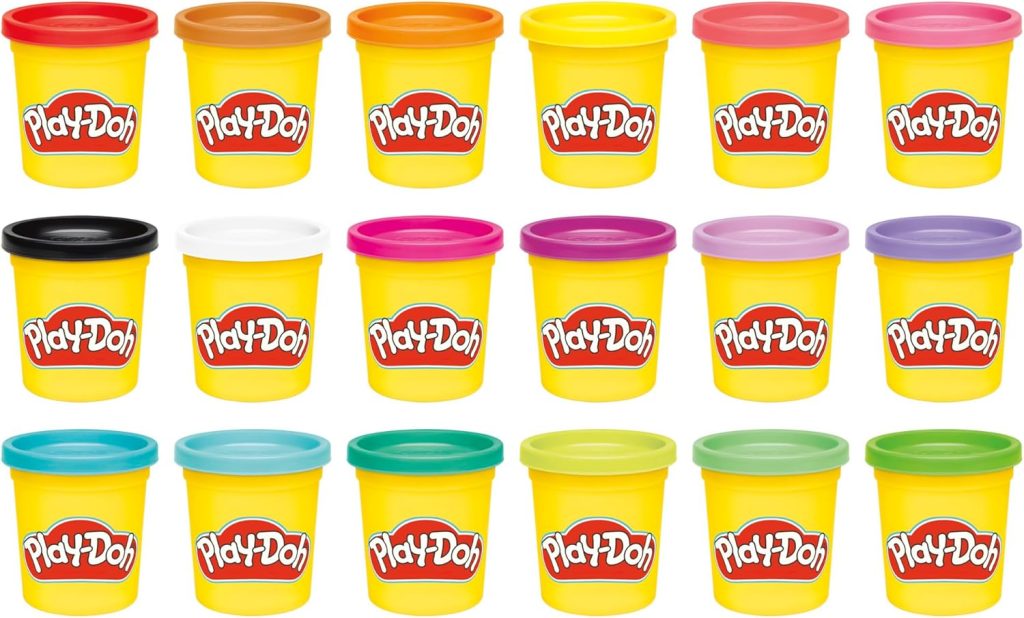 Play-Doh Pack de 18 Pots Imagination, Pâte à modeler, Activité manuelle et Ludique, Activité manuelle, Dès 3 ans
