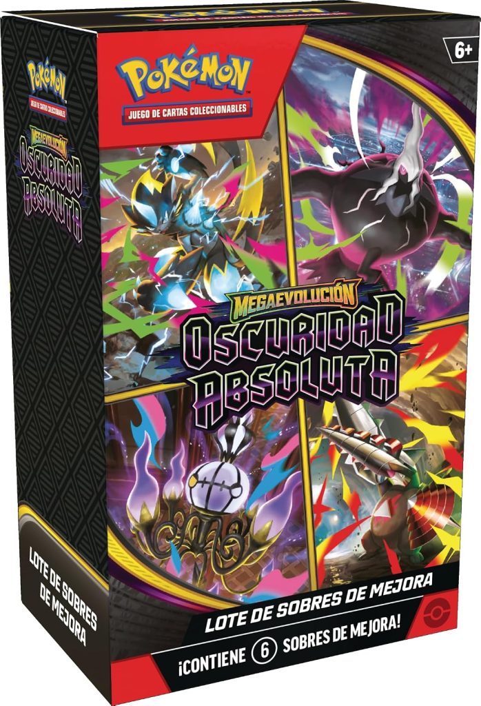 Pokémon: Lote de Sobres de Mejora de Megaevolución-Oscuridad Absoluta (6 Sobres de Mejora)