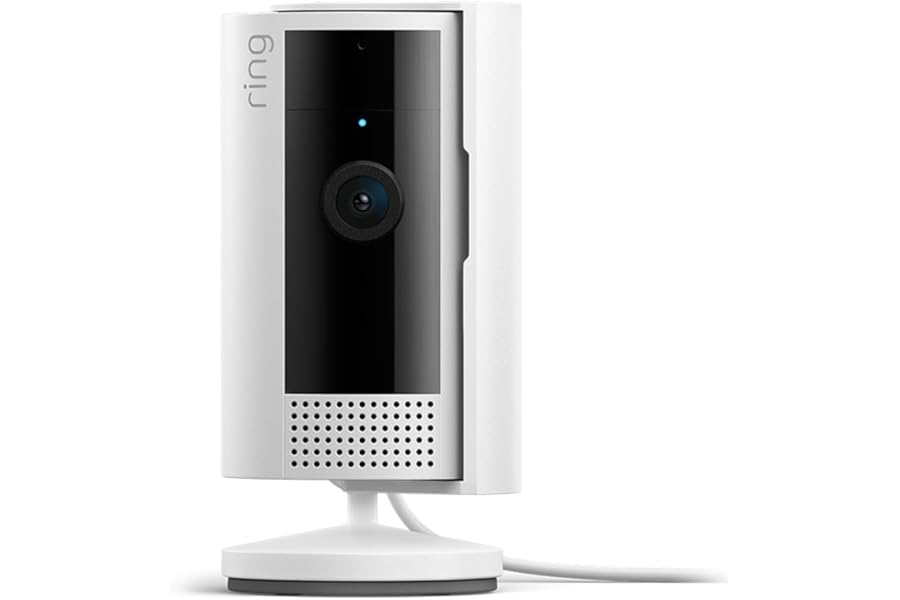 Ring Indoor Cam, Home or business security in 1080p HD video, White