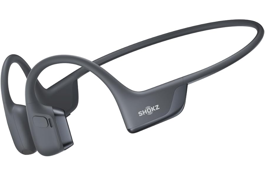 SHOKZ New OpenRun Pro 2- Bone Conduction Headphones, Open-Ear Bluetooth Wireless Sport Earphones for Running, Workouts - Sweat Resistant, Secure Comfortable Fit -Deep Bass, Smart Mic, Reflective Strip
