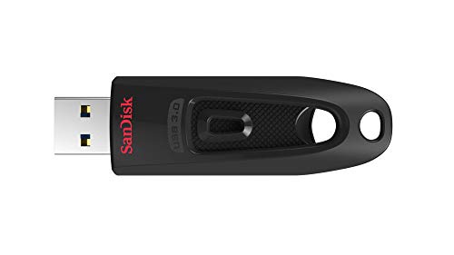 SanDisk Ultra USB 3.0-Flashdrive 64 GB (Overdrachtssnelheden Tot 130 MB/s, SanDisk SecureAccess-Software, Met 128-Bit AES-Versleuteling, RescuePRO Deluxe Software)