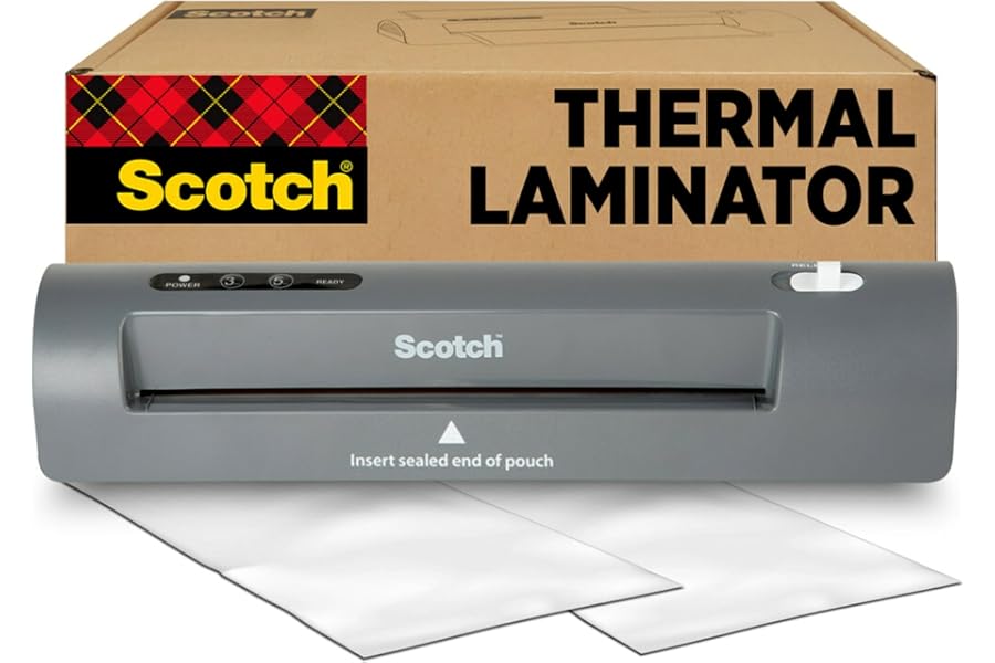 Scotch Thermal Laminator, 2 Roller System for a Professional Finish, Use for Home, Office or School, Suitable for use with Photos (TL901X)