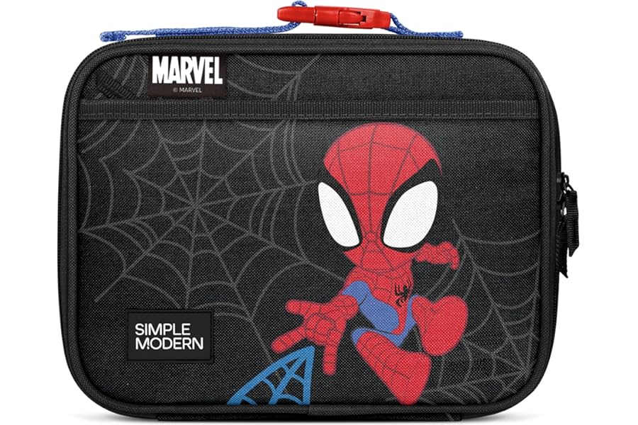 Simple Modern Marvel Spidey Kids Lunch Box & Insulated Lunch Bag for School | Hadley Cute Lunch Box for Girls, Boys, Toddlers