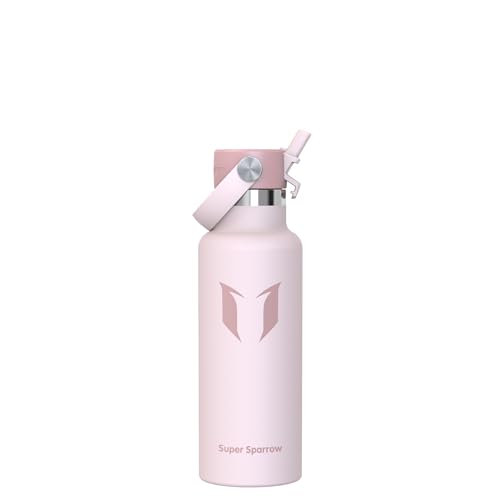 Sparrow Botella Agua Acero Inoxidable 500ml FlipFlow Botella Termica Niños | Cantimplora, Termo Agua, Infantil, Isotermica, Caliente, Fria, Antifugas, Sin BPA, Apta Lavavajillas, Escuela, Deporte
