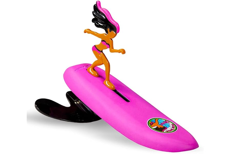 Surfer Dudes Classics Wave Powered Mini-Surfer and Surfboard Toy - Outer Bank Olivia