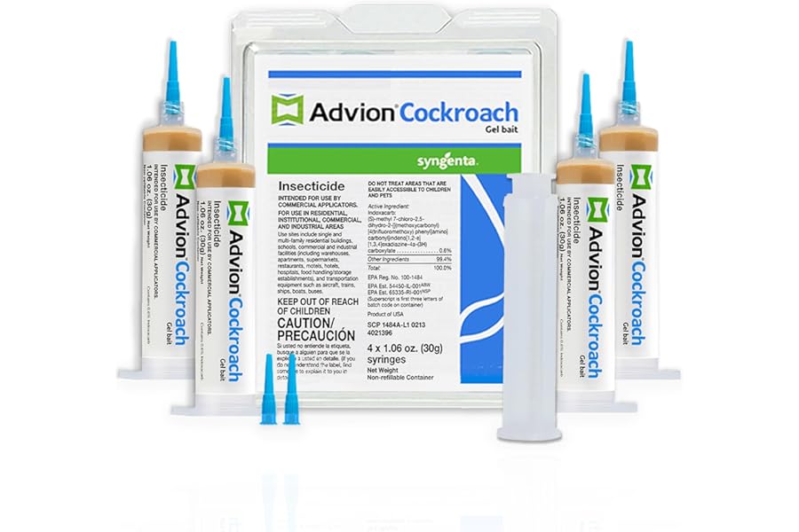 Syngenta 383920 Advion Cockroach Gel Bait 4 X 30 Gram Tubes Roach Control