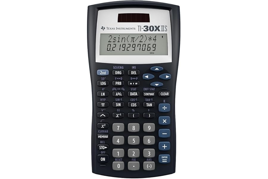 TI-30XIIS Scientific Calculator, Black