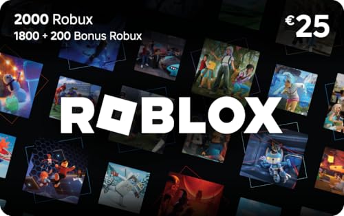 Tarjeta regalo de Roblox - 2,000 Robux [ordenador, móvil, tableta, Xbox One, Oculus Rift o HTC Vive]