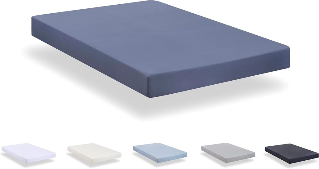 Todocama - Drap Housse réglable en Microfibre brossé Extra Doux. Bleu Grisé, Lit 120 x 190/200 cm