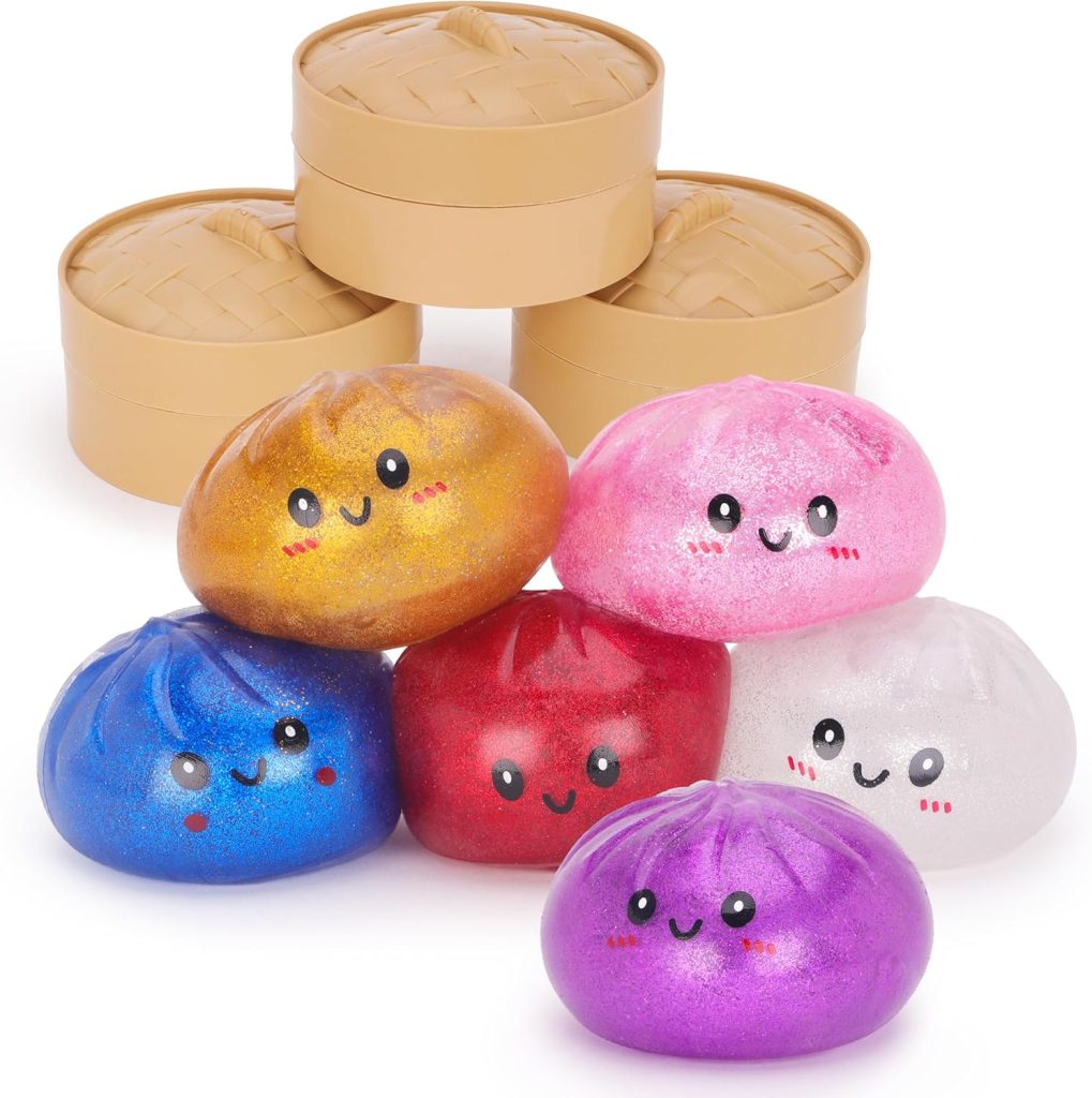Toyland® Bourbe Bao Surprise Brillante et Moelleuse - Jouet sensoriel Anti-Stress avec boîte Vapeur en Plastique - Jouet à Presser pour Enfants - 1 modèle aléatoire - 3 Ans et Plus