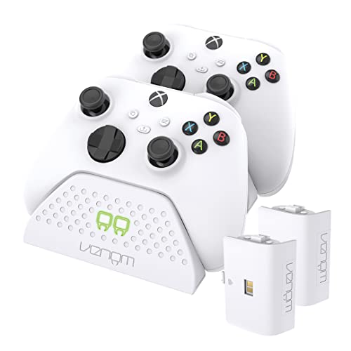 Venom Twin Charging Dock with 2 x Rechargeable Battery Packs - White (Xbox Series X & S/Xbox One)