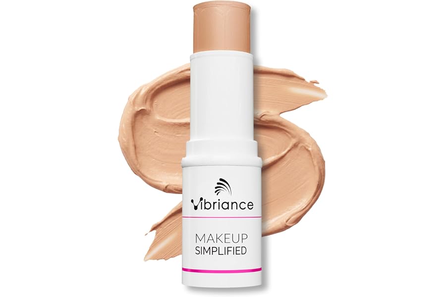 Vibriance Complexion Sticks, Foundation for Mature Skin - Natural Beige | Sheer, Buildable Coverage Face Makeup Foundation for Older Women - 3-in-1 Base, Contour, Concealer