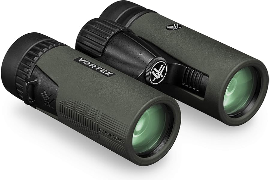 Vortex Diamondback HD 8x32 Binoculars | HD Optics, Tripod Adaptable, Waterproof, Fogproof, Shockproof, Included Carry Case - Unlimited, Unconditional Warranty