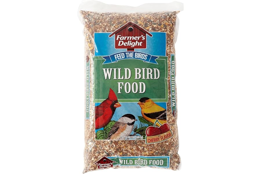 Wagner's 53002 Farmer's Delight Wild Bird Food with Cherry Flavor, 10-Pound Bag