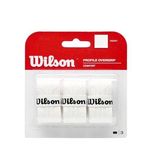 Wilson Overgrip, Profile Overgrip, 3 Unidades, Blanco, WRZ4025WH