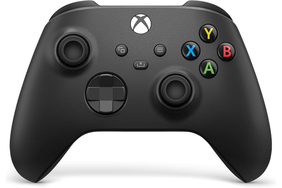 XBOX Wireless Gaming Controller | Carbon Black | Console, PC, & Cloud Devices | Textured Grip | Wireless, Bluetooth, USB-C Connectivity