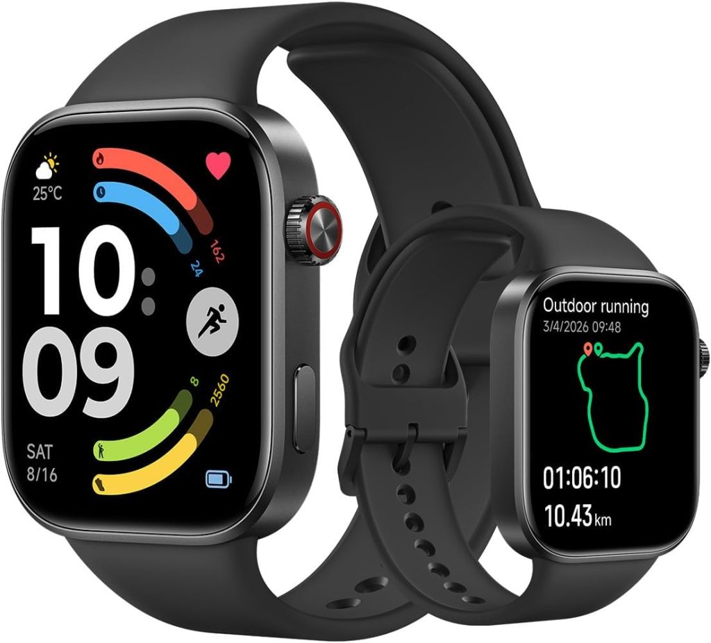 XIAOMI Redmi Watch 6, smartwatch Hombre y Mujer, 24 días, Negro/Gris/Azul | Pantalla 2,07", monitor de corazón, sueño y estrés, 150+ deportes, GPS, 5 ATM, Android e iOS