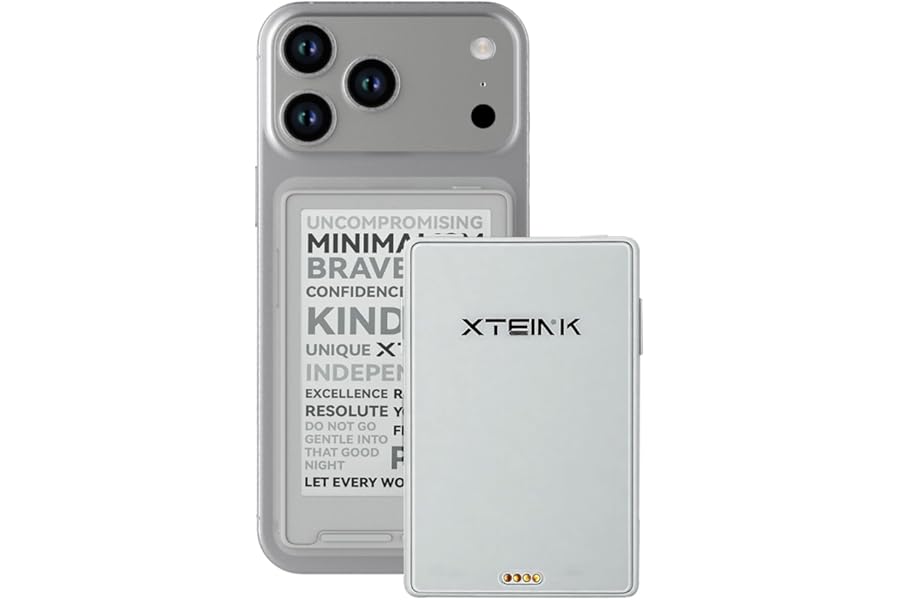 XTEINK X3 eBook Reader (Developer Edition), 3.7" Pocket E-Ink eReader, Ultra-Thin 0.2", 2 oz, Magnetic-Ready Pogo-Pin Charging, Gyroscope Page-Turn, Distraction-Free Reading, 16GB, Mist Gray