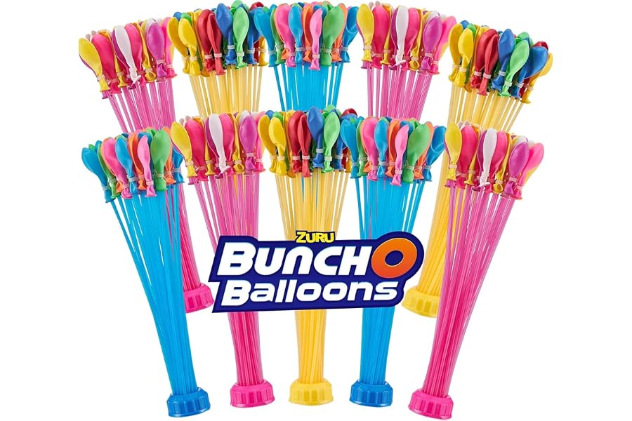ZURU BUNCH O BALLOONS - 350 Rapid-Fill Crazy Color Water Balloons (10 Pack) Amazon Exclusive