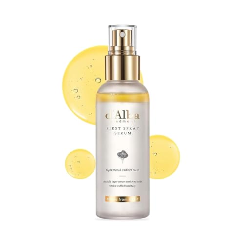 d'alba First Spray Serum con Trufas Blancas Italianas, Cuidado de la piel vegano, bruma facial hidratante para todo tipo de piel, spray multifuncional, Skincare coreano (100ml)