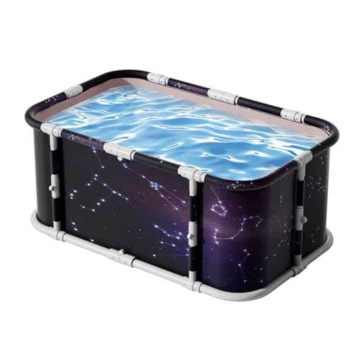 45" Large Portable Foldable Bathtub for Adult, Family-Friendly SPA Therapy