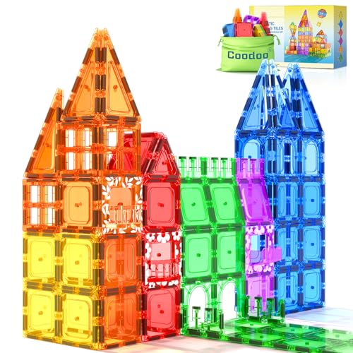 60 PCS Magnetic Building Tiles Kids Toys STEM Magnetic Blocks Sensory Toys