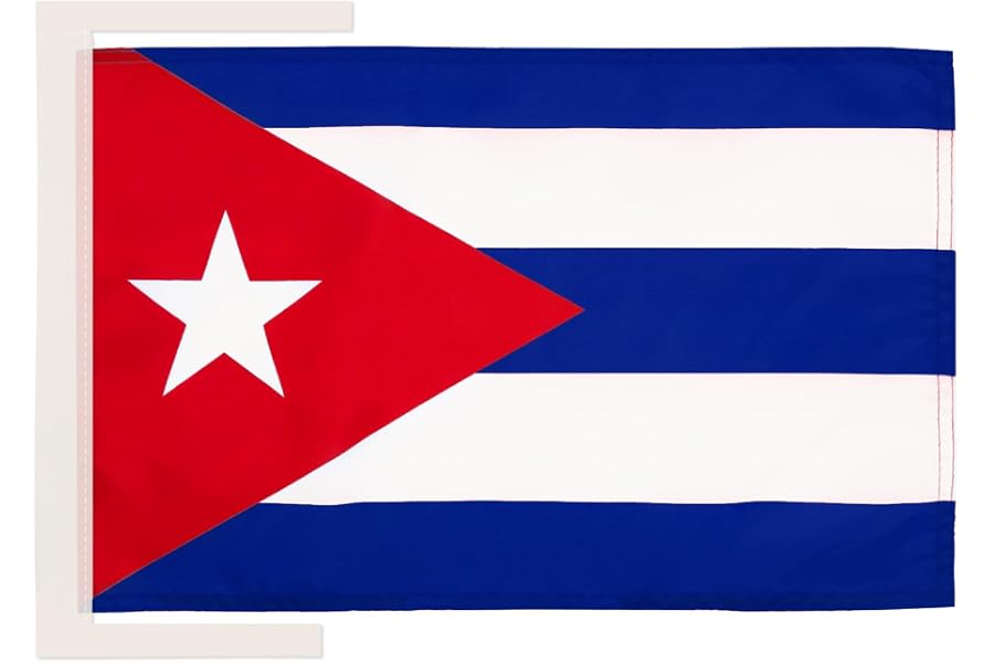 AZ FLAG Cuba Flag 12x18 in Cuban Banner 100D Polyester Cords | Indoor and outdoor use 45x30 cm decorative flag double stitched seams and reinforced edges with ties