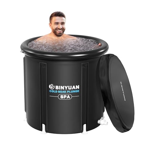 BINYUAN XL Ice Bath Tub for Athletes With Cover 99 Gal Cold Plunge Tub