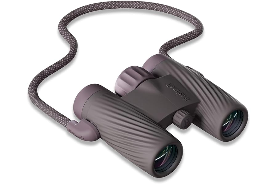 Bushnell A1 10x25 Binoculars Plum Purple | Waterproof, Fogproof, 10X Magnification, Fully Multi-Coated Lenses & Rubber Armor