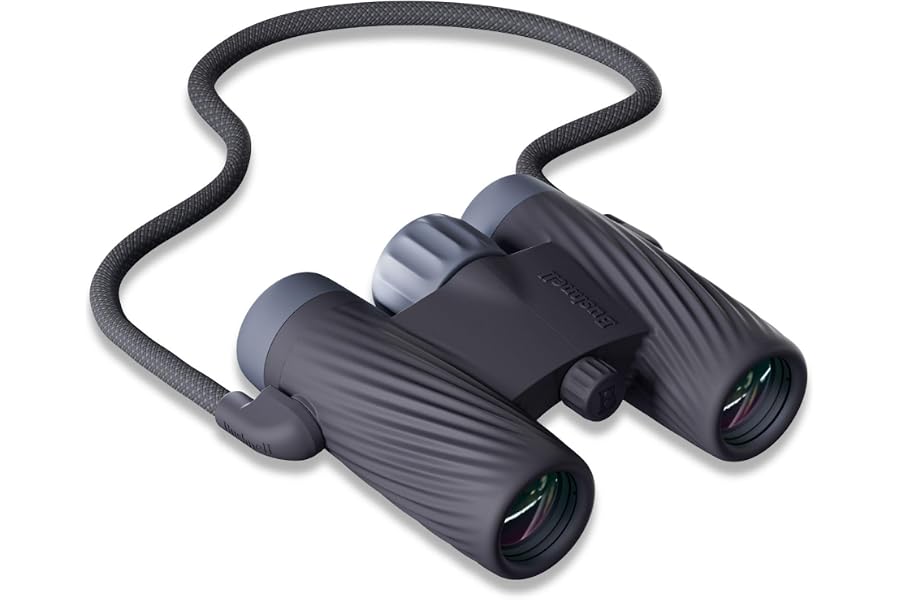 Bushnell A1 8x25 Binoculars Ebony Black | Waterproof, Fogproof, 8X Magnification, Fully Multi-Coated Lenses & Rubber Armor