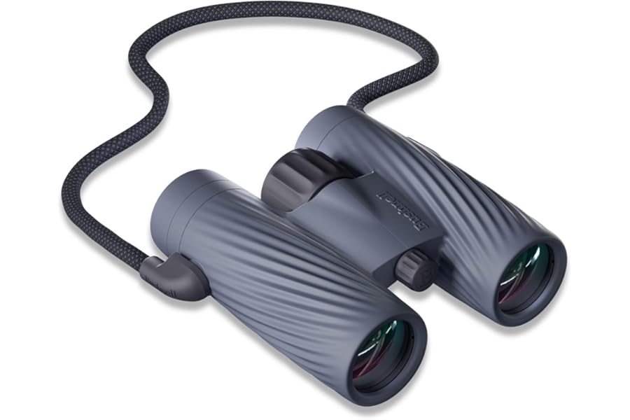 Bushnell A3 8x32 Binoculars Folkstone Gray | Waterproof, Fogproof, 8X Magnification, Fully Multi-Coated Lenses & Rubber Armor