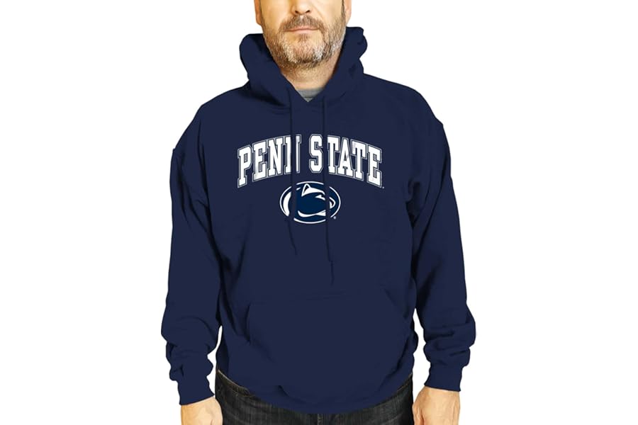 Campus Colors NCAA Arch & Logo Gameday Hoodie - Fleece Pullover Sweatshirt | 50/50 cotton-polyester fleece hoodie - 100+ schools - officially licensed NCAA fan apparel