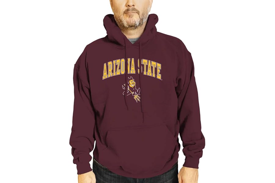 Campus Colors NCAA Team Spirit Crewneck Sweatshirt Men Women | Officially licensed NCAA; 50% cotton, 50% polyester; crew neck collar; screen-printed team graphic; unisex fit