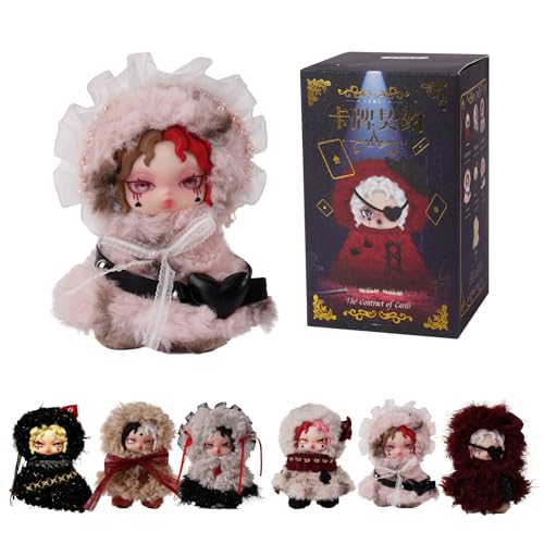 Card Pact Series Plush Blind Box - 4.7" Random Character Plush Doll Keychain, Cute Collectible Mystery Toy for Home Decor, Holiday Birthday Gift - Single Pack