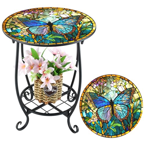 Cinnvoice Outdoor Side Table Small End Patio Porch Table