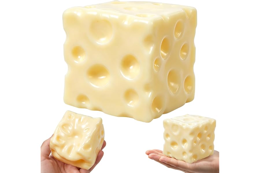 Coconut Oil Squishy, Cheese Squishy Non-Rebound | Squeeze Toys for Teens,Desk Decor Office Stress Relief Fidget Toys for Adults