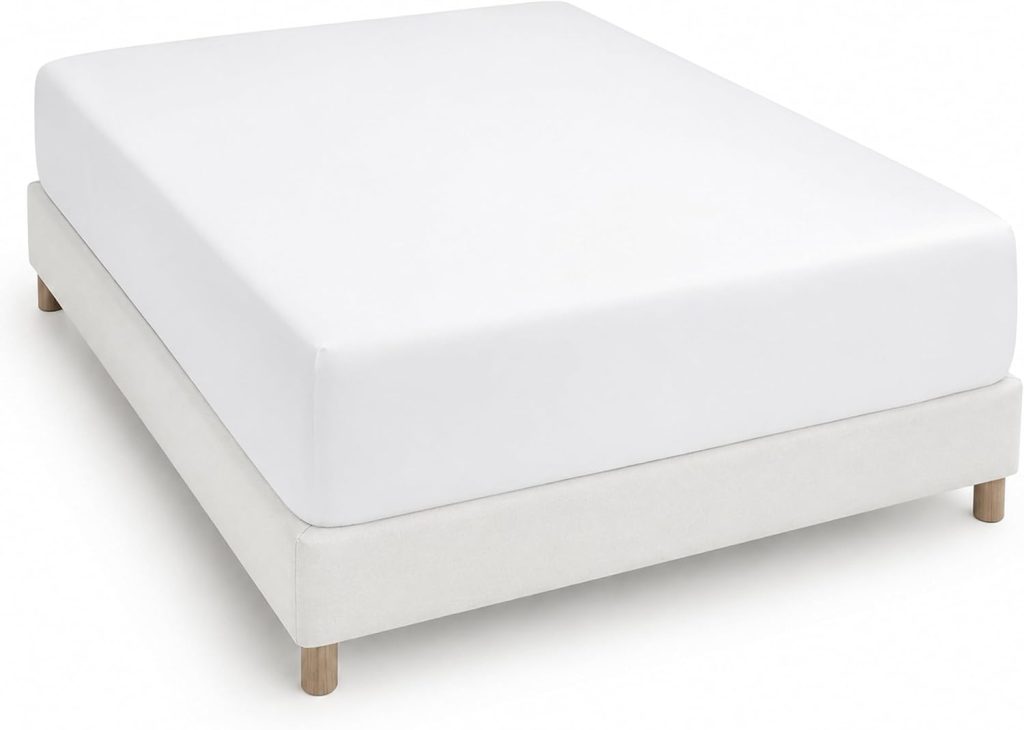 Degrees Home Collection - Sábana Bajera Ajustable 150x190x33 cm - Microfibra de poliéster, Calidad Oeko Tex sin tóxicos, Super Suave - Blanco