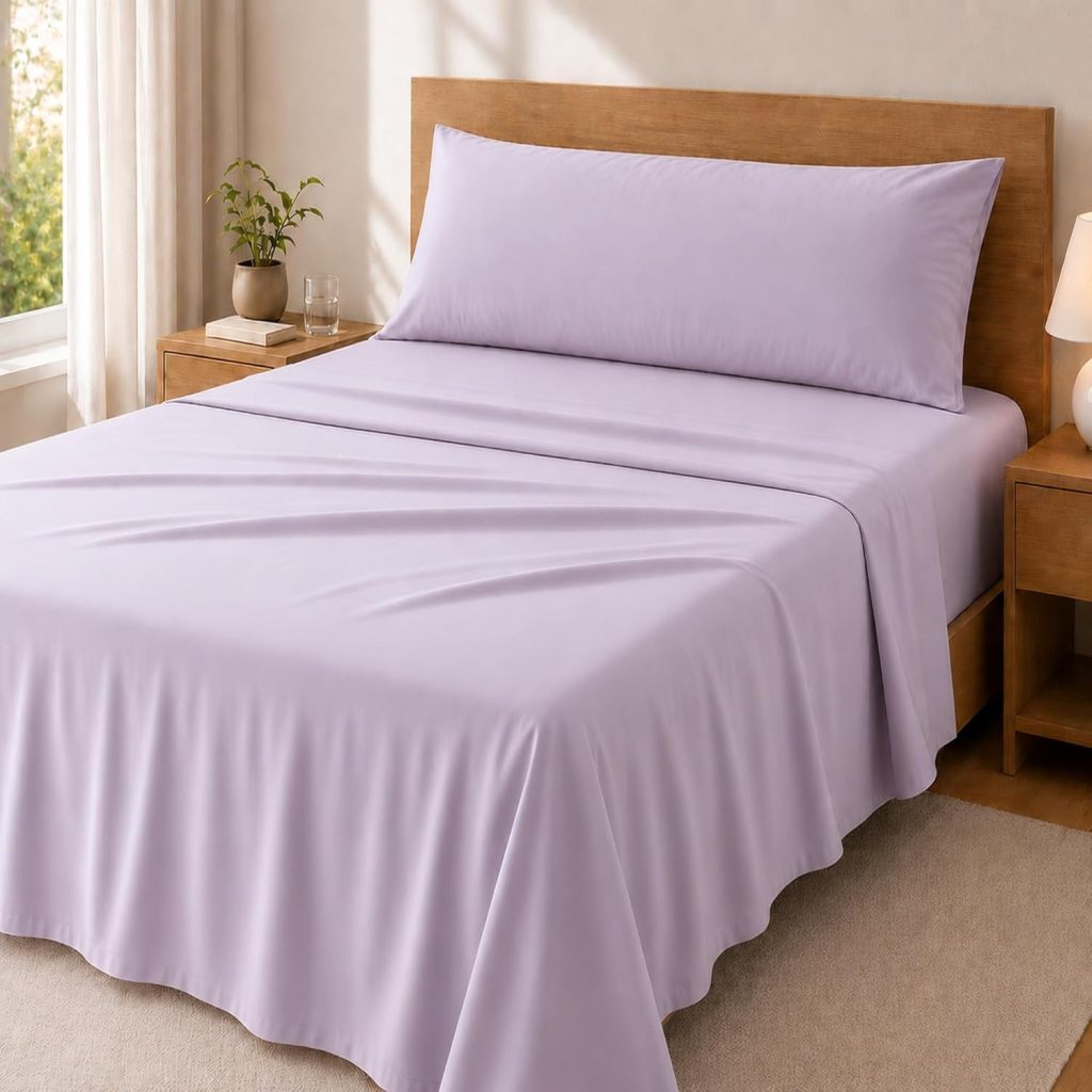 Degrees Home Premium – Juego de Sábanas 135x190 cm 3 Piezas: Sábana Bajera Ajustable, Encimera y Funda de Almohada 135X45 – Microfibra Cepillada, Suave, Oeko-Tex Certificado