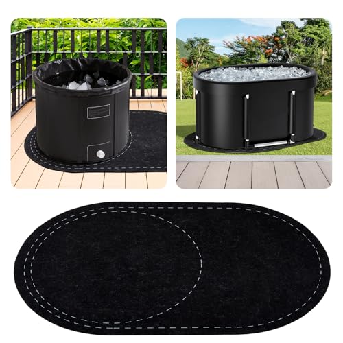 Drydiet Cold Plunge Mat Felt 63 x 40 Inch for Ice Bath Tub