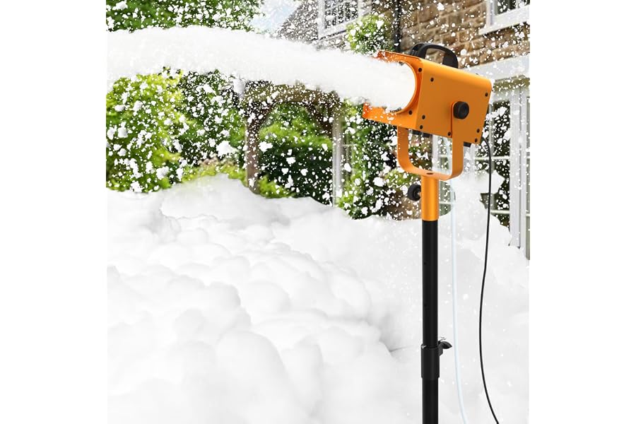 Foam Machine for Party, 1000W Foam Party Machine With Water Pump | 1000W Motor, 2-4m Foam Spray Distance,Water Pump System,Adjustable Tripod Stand for Outdoor Events and Backyard Fun